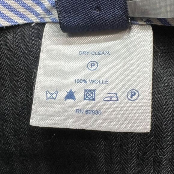 Lands End Pants Mens 38 Gray Wool Traditional Fit Pleated Comfort Waist Cuffed - Picture 12 of 14